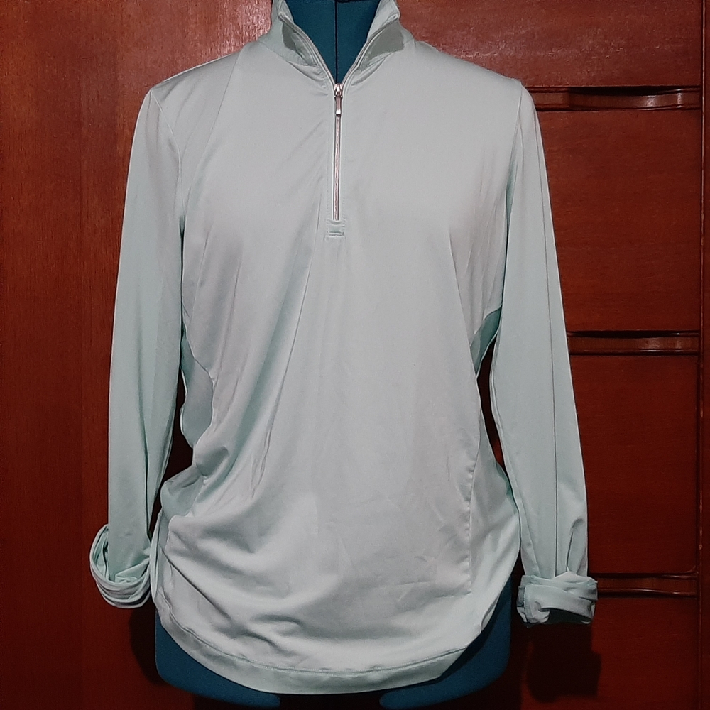 Cutter & Buck Mint Green Performance Pullover